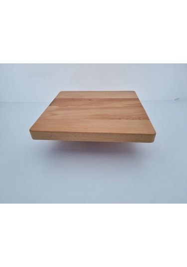 Bintaşmobilya Kayın Kütük Cafe Masa Üstü Tablası 60X60.Cm
