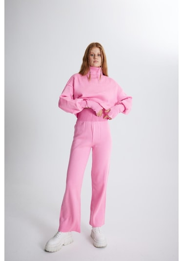 Holly Lolly Alt Üst Triko Thinky Takım Pembe