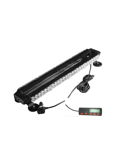 Çakar lamba çift taraflı 54 led kırmızı-beyaz / LAPA526-1
