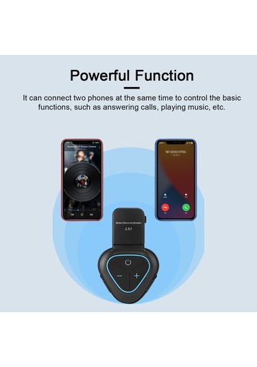 Vkemall Lx1 Motosiklet Yaz Yarım Kask Kablosuz Bluetooth 5.0 Kask Kulaklığı Motosiklet İnterkom Kulaklığı Gök Mavisi