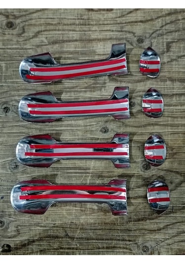 Ford Connect Krom Kapı Kolu 2002-2014 4 Kapı Paslanmaz Çelik