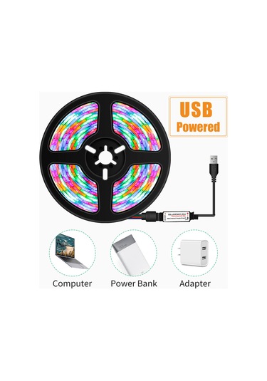 Shineyee 3m Rgb Led Işık Şeridi, 16 Renkli Kumanda İle Su Geçirmez, Ev Ve Dış Mekan Dekorasyonu Için Dinamik Modlar Ve Parlaklık Ayarlamalı