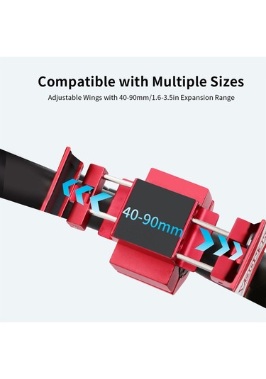 Meroca Bisiklet Telefon Tutucu Bisikletler Için Döndürülebilir Siyah