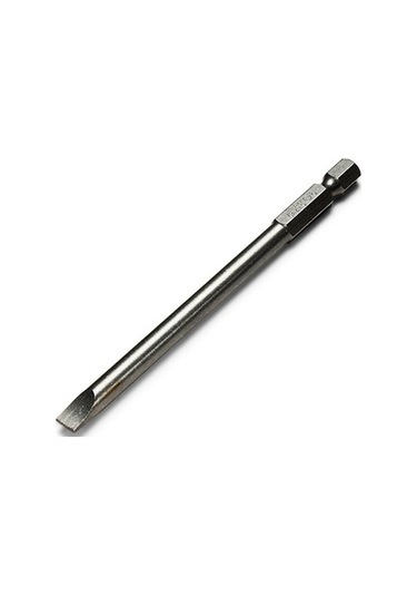 Cc Globall 4 Adet Manyetik Oluklu Tornavida Ucu Seti 1/4 Inç Hex Shank 100mm Uzun 3mm / 4mm / 5mm / 6mm Düz Uçlu Tornavida Bit Seti