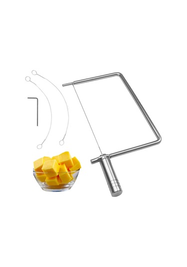 Homyl Paslanmaz Çelik Peynir Dilimleyici Taşınabilir Çok Gümüş
