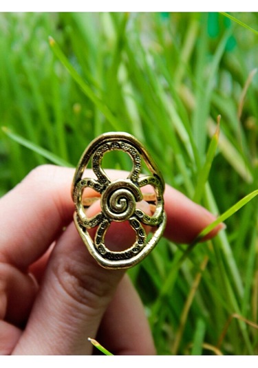 Trend Papatya Model Antik Eskitme Ayarlanabilir Kadın Yüzük Euy1211