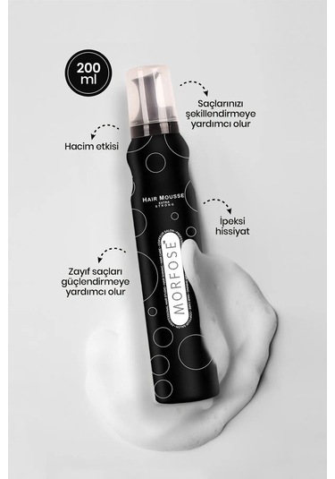 Extra Strong Saç Köpük 200 Ml - Ekstra Hacim Tutuş - Mrfs