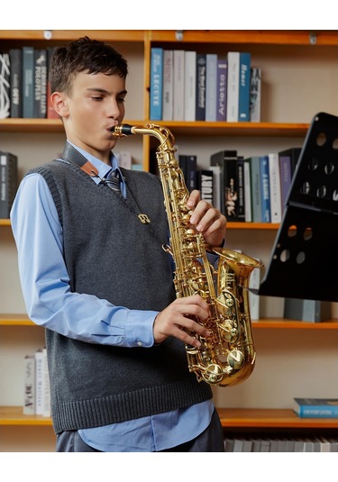 Eastar As-ıı Student Mi Bemol Alto Saksafon Gold Lacquer