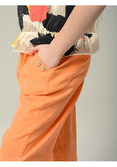 Çikoby Kız Çocuk Desenli Renkli Tshirt-11633 Renkli