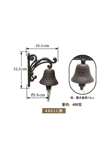 Yaozixa Amerikan Köy Stili Bahçe Duvar Dekoru - 3d Kuş Desenli Demir Zil, Hoşgeldiniz Zili, Dekoratif Ve Fonksiyonel Ev Aksesuarı