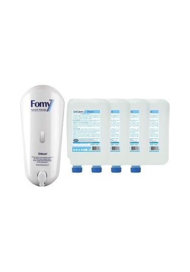 Fomy Classic Köpük Sabun 1 L x 4 + Fomy Dispenser