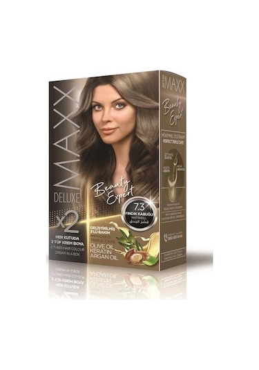 Maxx Deluxe Saç Boyası Set Fındık Kabuğu 7/3