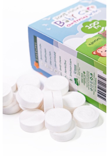 Handytowel Bebekler İçin Sıkıştırılmış Tablet Mendili 100 Adet