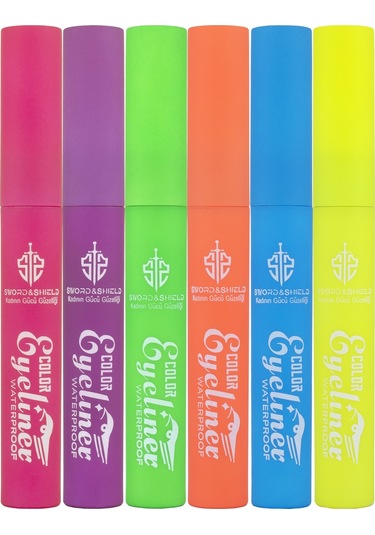 ﻿Sword & Shiel True Color Neon Fırçalı Eyeliner 6'lı