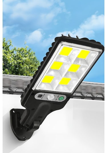 Mobee Solar Güneş Enerjili Led Bahçe Aydınlatması 120 Ledli 3 Modlu Hareket Sensörlü Su Geçirmez Lambası