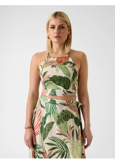 Guess Gaelle Kadın Çok Renkli Bluz W5gh74wh9z2-pmıe