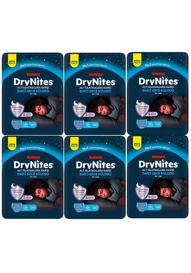 Huggies Drynites Gece Külodu Erkek 13+ Yaş 48-60 Kg 120 Adet 6'lı
