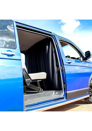 Sunshine011 Karavan Kabin Bölme Perdesi Polyester Siyahout - Standard Roof