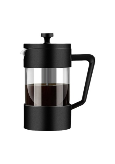 Geeroyoo Baizheng 600 Ml Cam Press: Plastik Ve Cam Karışımı, Şık Siyah Tasarım Siyah