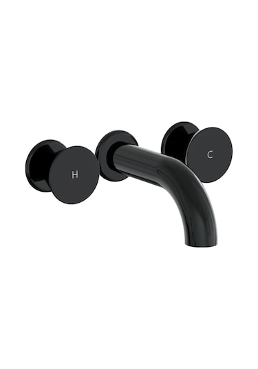 VitrA Liquid A4269039 Ankastre Kısalavabo Bataryası Parlak Siyah