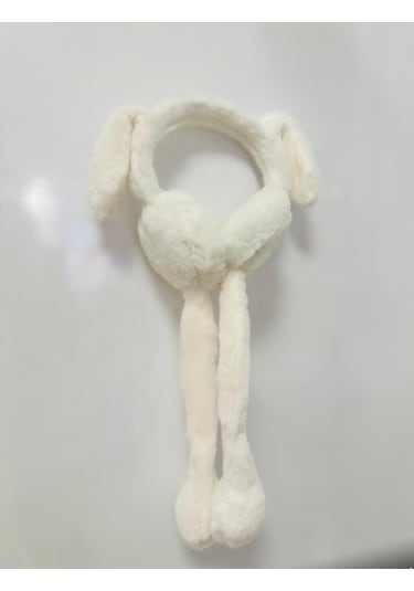 Gala Hareketli Sesli Çocuk Tavşan Kulaklık Krem