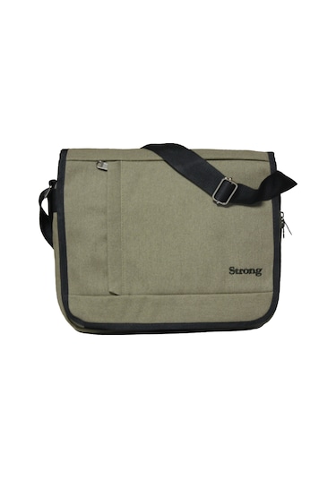 Unısex Kanvas Postacı Çantası Askılı Omuz Çantası Okul Çantası Körüklü Çapraz Çanta Pst01 Haki Yeşil Haki Yeşil