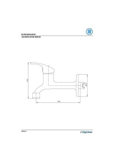 Ar Riva Aplike Mix Musluk 102109443 5 Yıl Eca Garantisi Krom