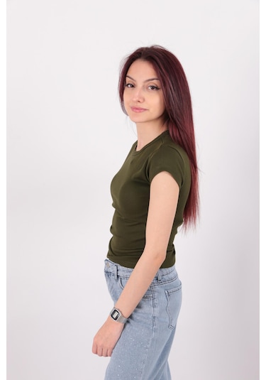 Busem S0016231 Kadın Bluz Haki