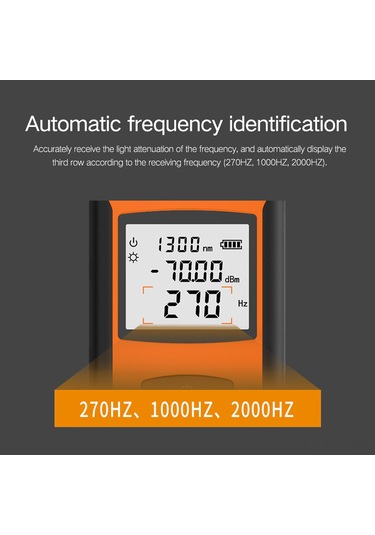 Jeemson Kompakt Optik Güç Ölçer G1000 - Yüksek Hassasiyetli Fiber Optik Kayıp Testeri -70+3 Db, 850-1625 Nm