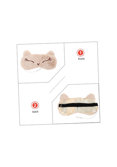 Lichen 1 Set Isıtma Maskesi Sıcaklık Kontrolü Göz Bandı Göz Gri