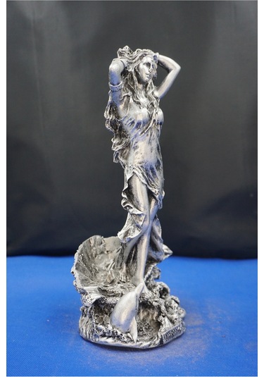 Afrodit Heykel Biblo - 27 Cm Ev Ofis Dekoratif Hediyelik Aksesuar Dekor Gümüş