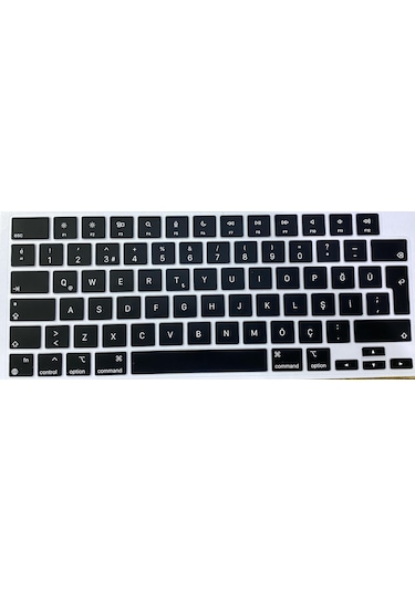 Arabulalaca MacBook Uyumlu Pro 14" 2021 A2442 M1 İşlemcili Türkçe Q Silikon Klavye Koruyucu