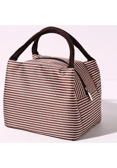 Kahverengi Kadın Erkek İçin Öğle Yemeği Çantaları Öğle Yemeği İçin Yalıtımlı Öğle Yemeği Kutusu Kahverengi
