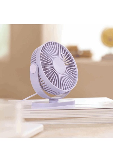 Suntek Seyahat Açık Için Kompakt Usb Masa Fanı Kişisel Mor