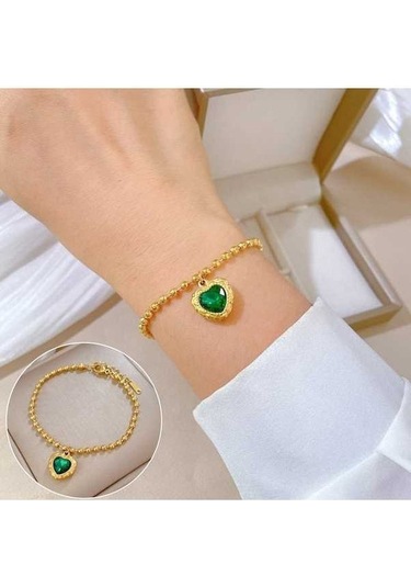 Dancemonkey Titanyum Çelik Hip Hop Bilezik, Altın Moda Bilezik-gsl41 Altın