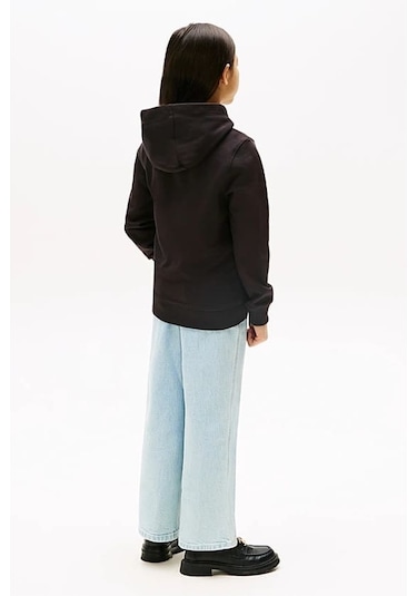 Unisex Çocuk Th Essential Hoodie Kapüşonlu Sweatshirt - Siyah Triple Black