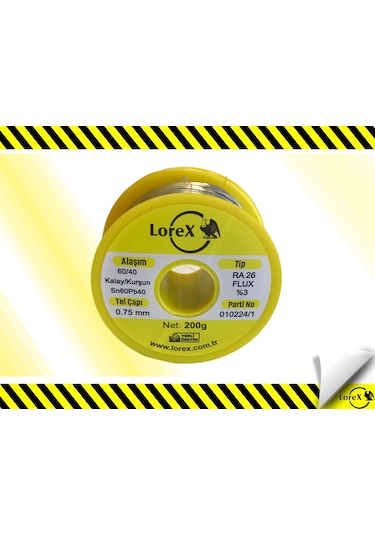 Lorex Lr-sl200 Lehim Teli 0,75 Mm 200gr %60 Kalay / %40 Kurşun