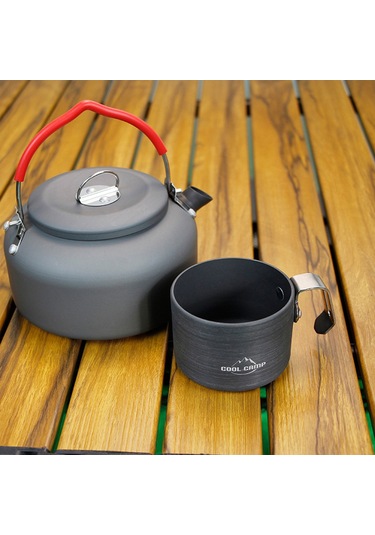 Neevoyu Alüminyum Çelik Kamp Bardakı 160ml - Dayanıklı, Hafif, Maka, Piknik Ve Seyahat İçin Kahve/çay Bardağı Gri