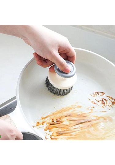 Xindoker Ev Kullanıma Uygun Leke Kaldıran, Tencere-bardak Yıkayan Ve Ocak Temizleyen Çok Fonksiyonlu Mutfak Temizlik Fırça Seti 1 Adet Tencere Fırçası