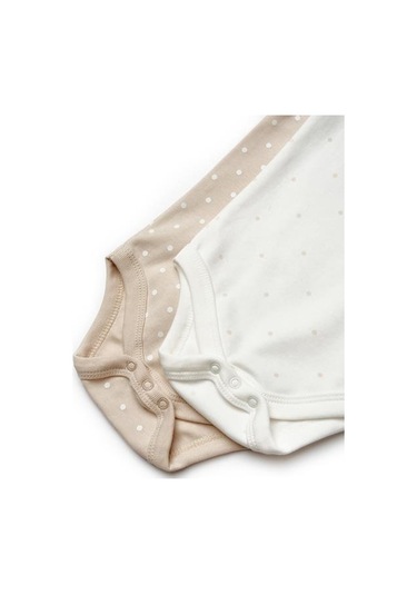 Bebek 2li Uzun Kollu Badi %100 Organik Pamuk, Bebek Ve Yenidoğan Serisi - Csy8102 Ekru