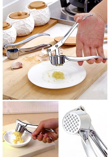 Paslanmaz Sarımsak Ezici, Sarımsak Ezeceği Metal Sarımsak Presi Paslanmaz Manuel Pres Aracı