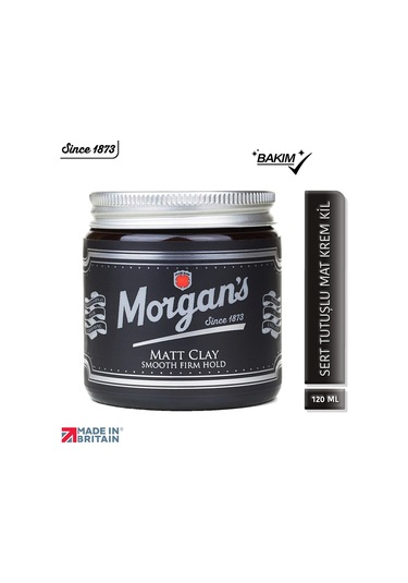 Morgan's Pomade Matt Clay Smooth Firm Hold - Güçlü Tutuş Sağlayan Şekillendirici Kil 120 ML