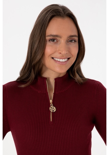 U.s. Polo Assn. Kadın Bordo Kazak /triko 50316869-vr014 Bordo