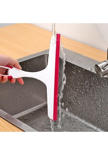 Jzcatçok Fonksiyonlu Cam Kazıyıcızemin Temizlemepencere Temizleme Fırçasısilikon - Mavi