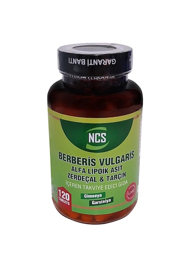 Ncs Berberis Vulgaris Alfa Lipoik Asit Tarçin Zerdeçal 3 Kutu