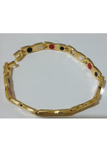 Argelon Gold Erkek Gümüş Bileklik 925 Mıknatıslı Gümüş Bileklik Özel Tasarım Luxery Bileklik Altın