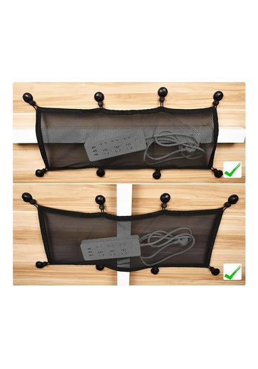 Homyl Ayakta Masa Ev Için Kablo Yönetimi Mesh Esnek Tel 25x50cm