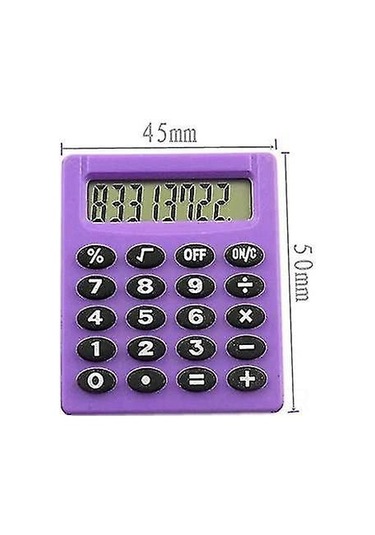 Aubyhe 5 Adet Mini Taşınabilir Hesap Makinesi, 8 Basamaklı, Plastik, Okul-ofis-ev İçin, Hassas Tuşlar, Ag10 Pil Dahil Beyaz, Yeşil, Mavi, Pembe, Mor Diğer