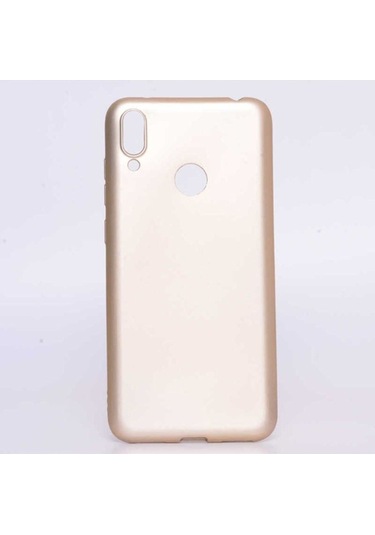 Huawei Y7 Prime 2019 Kılıf Zore Premier Silikon Kapak Gold