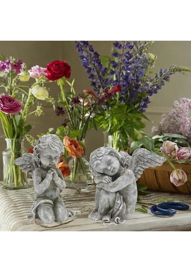 Suntek 2 Adet Melek Heykelleri Koleksiyonu Otel Festivali